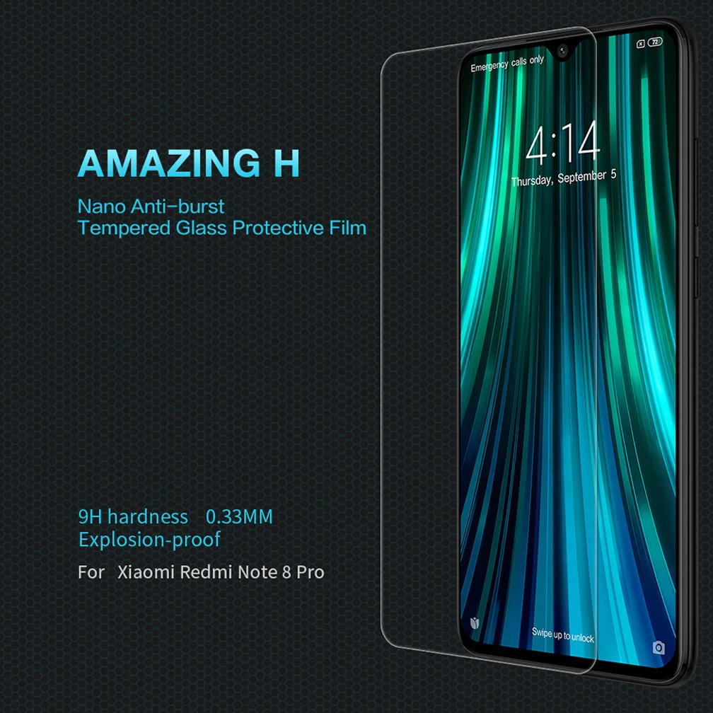 Для Xiaomi Redmi Note 8 pro закаленное стекло NILLKIN Amazing H противовзрывная защита экрана 9H для Redmi Note 8 pro стеклянная пленка