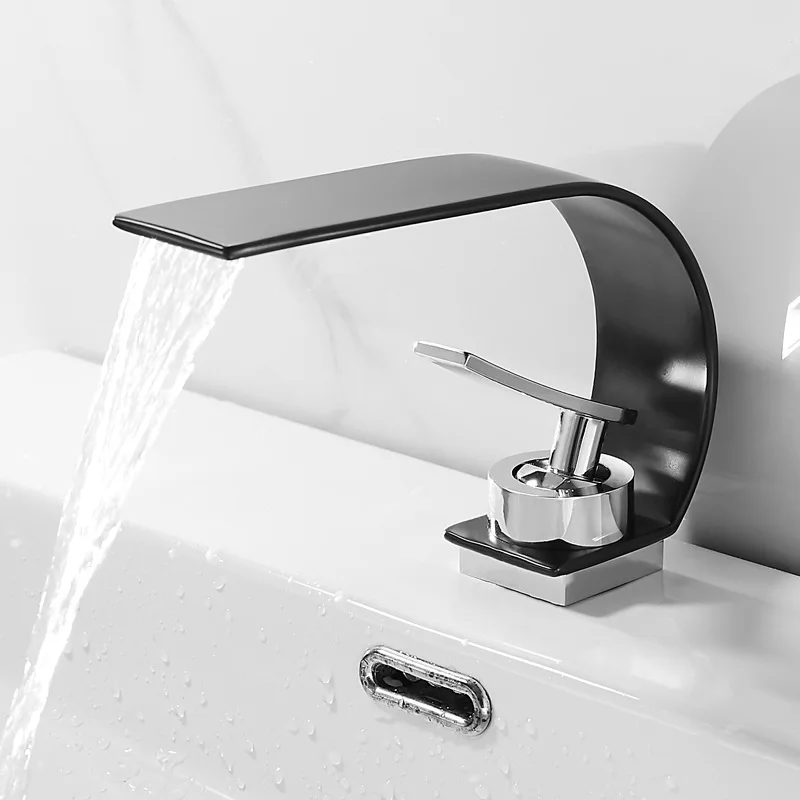 

2021 bath Basin Faucet Brass Chrome Faucet Brush Nickel Sink Mixer Tap Vanity Hot Cold Water Bathroom Faucets