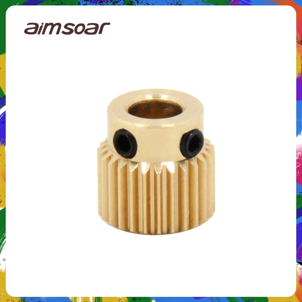 

Mk7 mk8 экструдер, шестерня 26 40 зубьев, латунный привод, колесо подачи, детали 3D-принтера