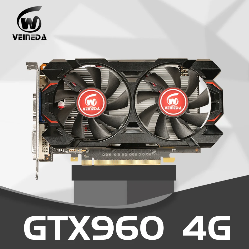 VEINEDA оригинальный GTX 960 4 Гб 128Bit GDDR5 Графика карты VGA GTX960 4GB Dvi ПК Видеокарта nVIDIA Geforce