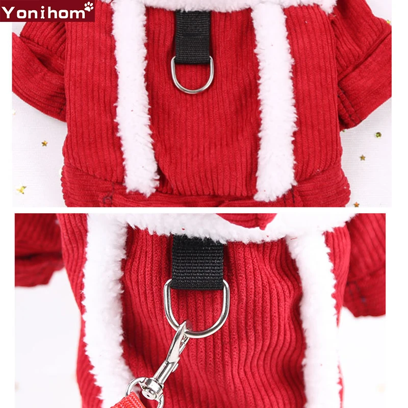 Dog Clothes Winter Clothing for Small Medium Dogs Pet Clothes Winter Warm Thicken Hoodie Jumpsuit Dog Clothes Winter Large Coat