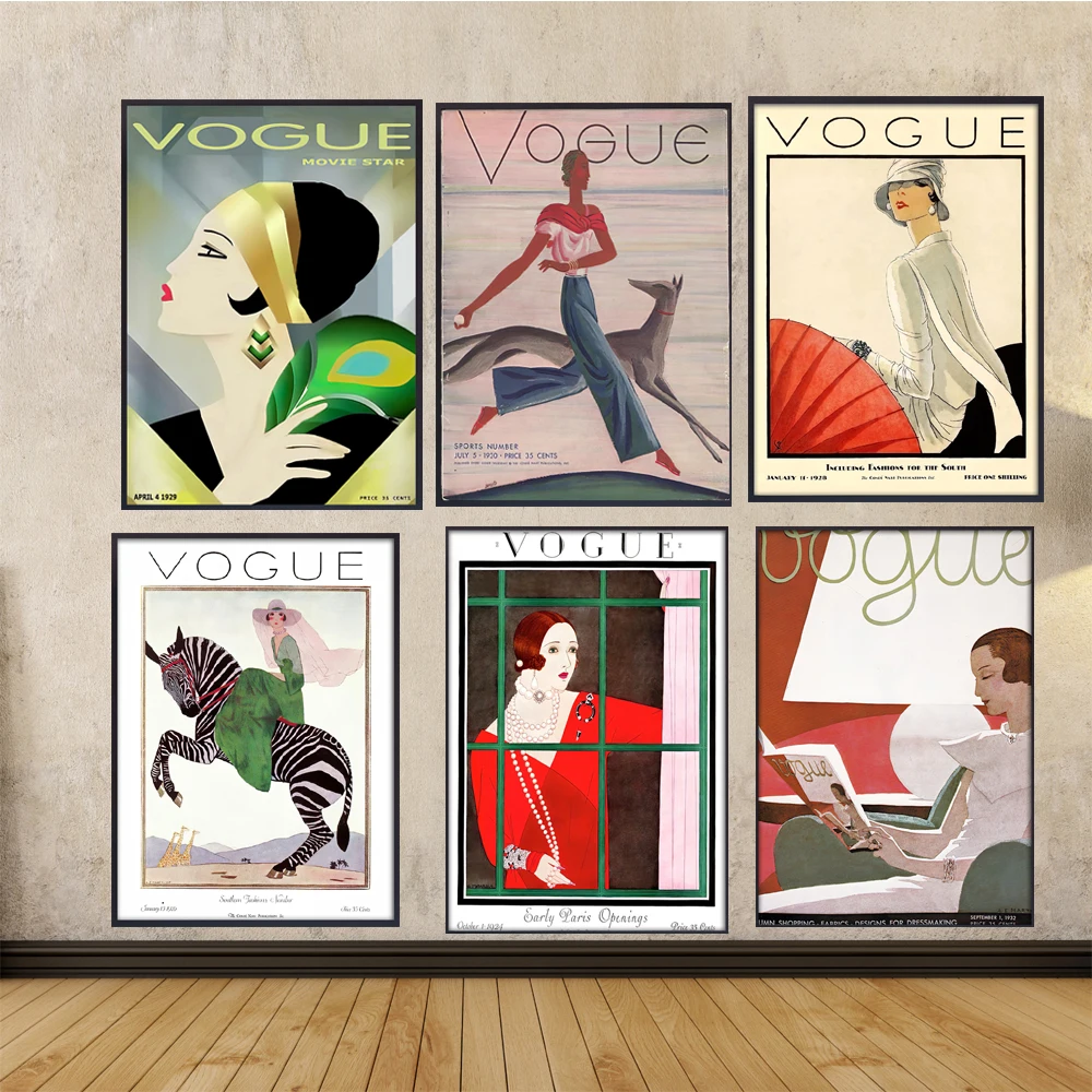 Настенные художественные картины винтажные Cuadros Vogue фигурные цитаты Постер и