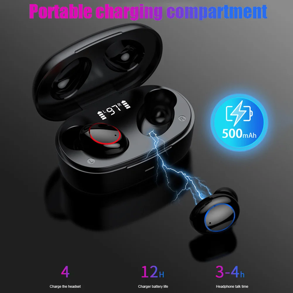 TWS беспроводные наушники Bluetooth 5 1 с 4 наушниками 3D стерео спортивные бизнес