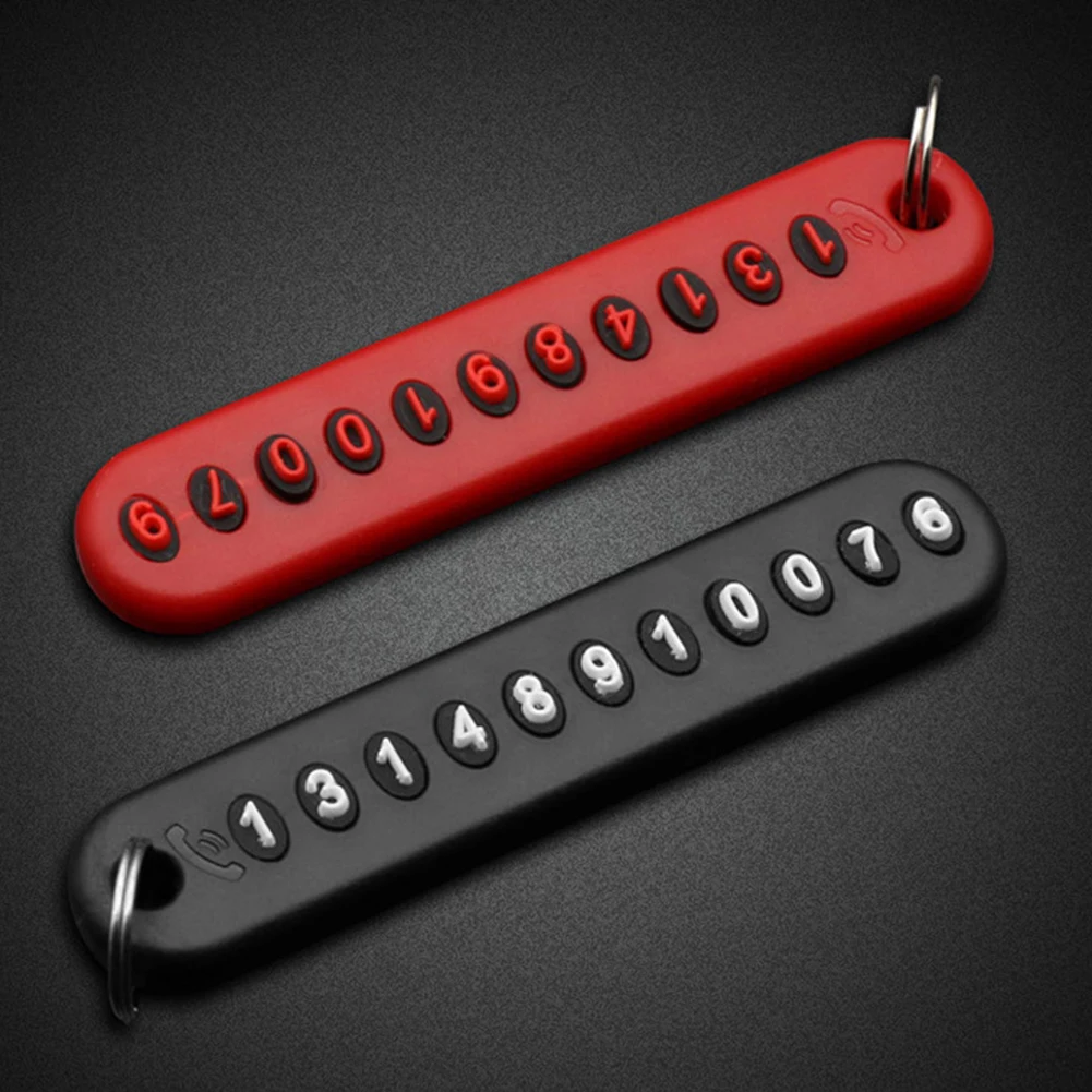 Новый Прочный DIY анти потерянный номер телефона подвеска Автомобильный ключ Chian