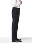 Черныебелые прямые мужские брюки на заказ, брюки для жениха, лучшего человека, свадьбы, вечеринки, простые Передние брюки KZ13