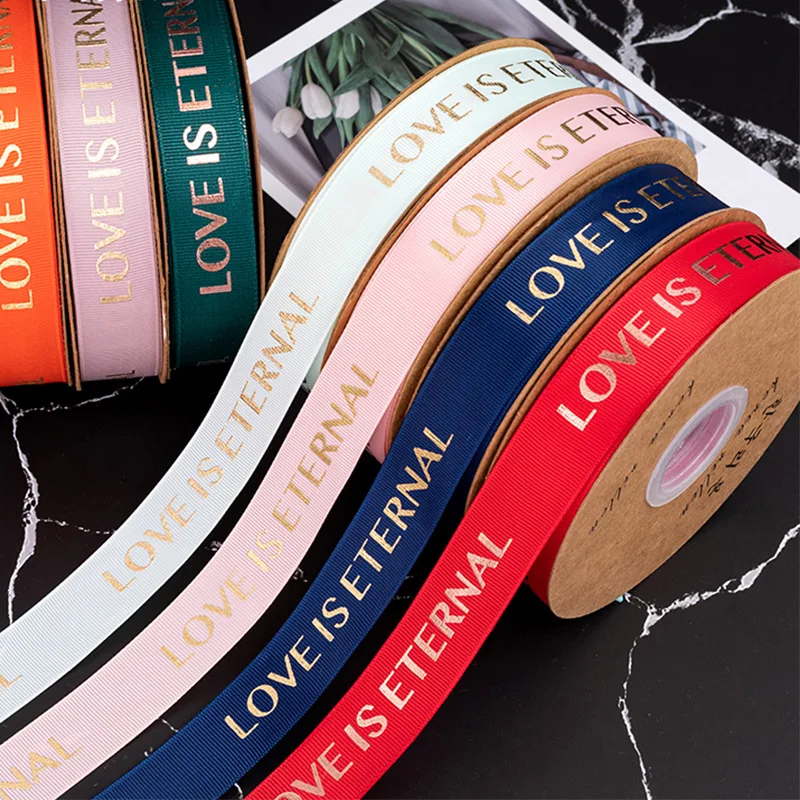 Бронзирующая английская лента Резьбовая подарок свежий цветок Подарочная