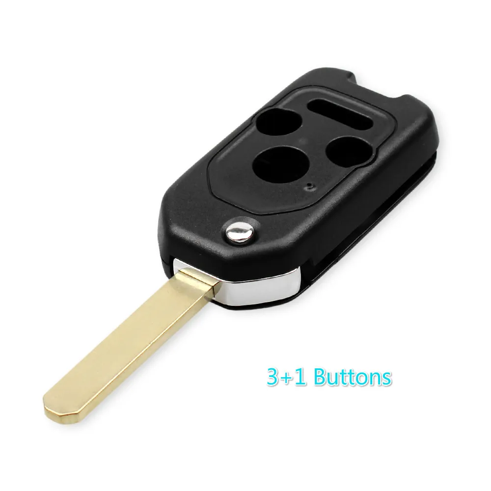 Model 4 Dandkey измененный 2/3/4 кнопки флип чехол для дистанционного ключа от машины для Honda Accord Pilot CR-V Civic Insight Ridgeline 2003-2013 оболочки - Цвет: Model 4