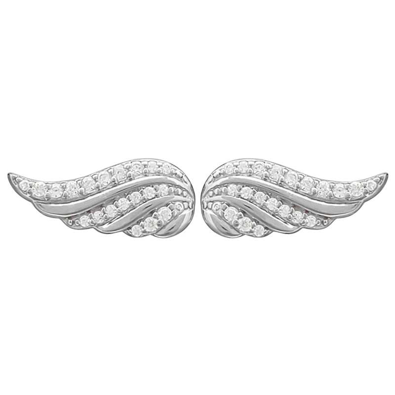 

Wing Shaped Ear Studs Silver Color/gold Color Earrings For Women Jewelry Female Ear Studs Earrings