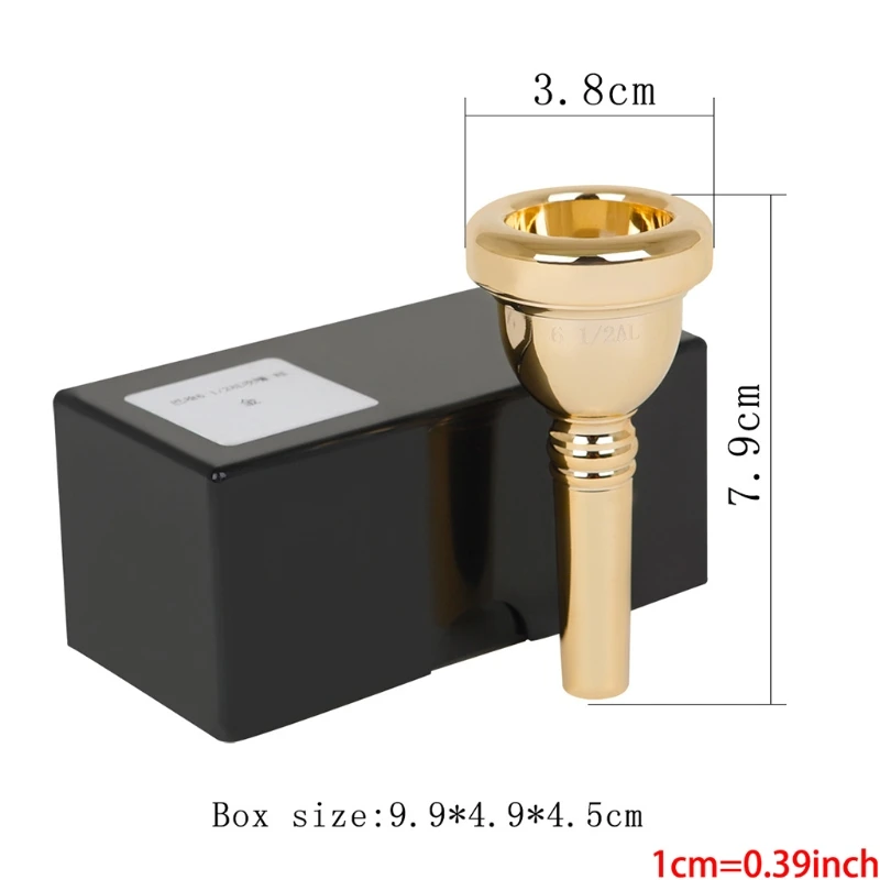 

No. 6 Semi Blowing Nozzle Gift for Trombone Players for Large Shank Trombone Suitable for DIY Instrument Maintenance