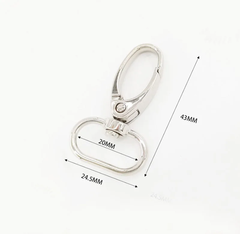 30 шт. кожаная сумка кошелек плечевой ремень застежка для ремня зажим триггер