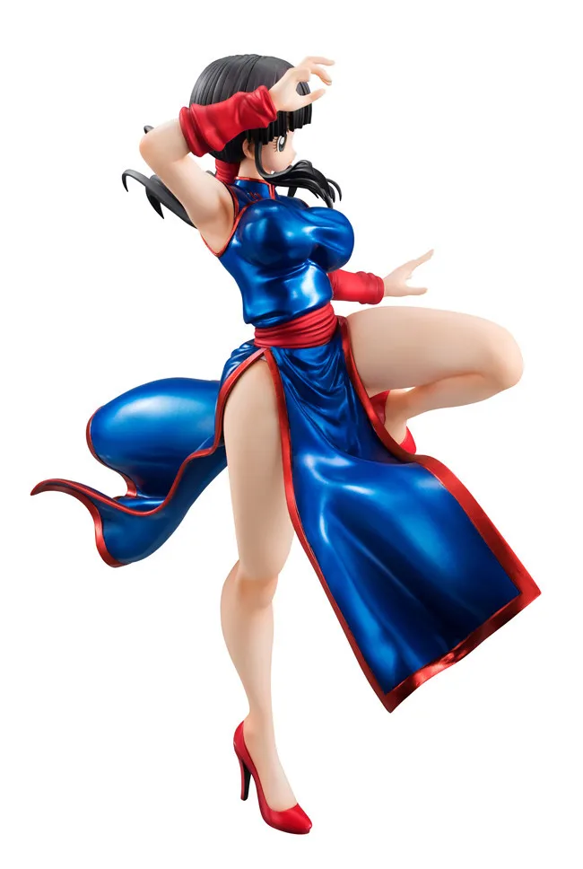 Nime Dragon Ball Son Goku Chichi Cheongsam Armor Боевая версия Ver экшн-фигурка Коллекционная модель