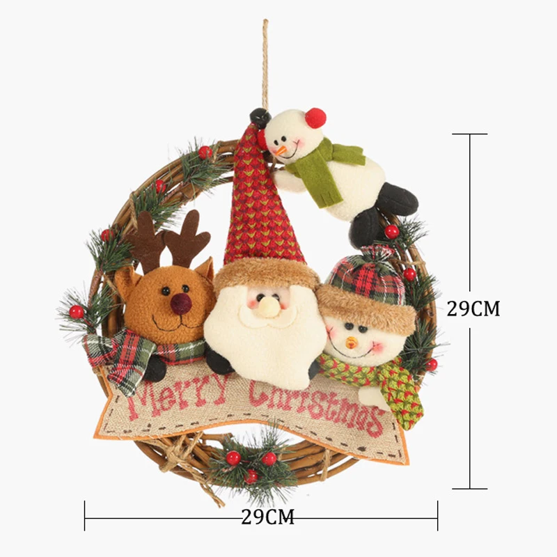 Новый год 2020 рождественские украшения Рождество Санта-Клаус Снеговик Лось
