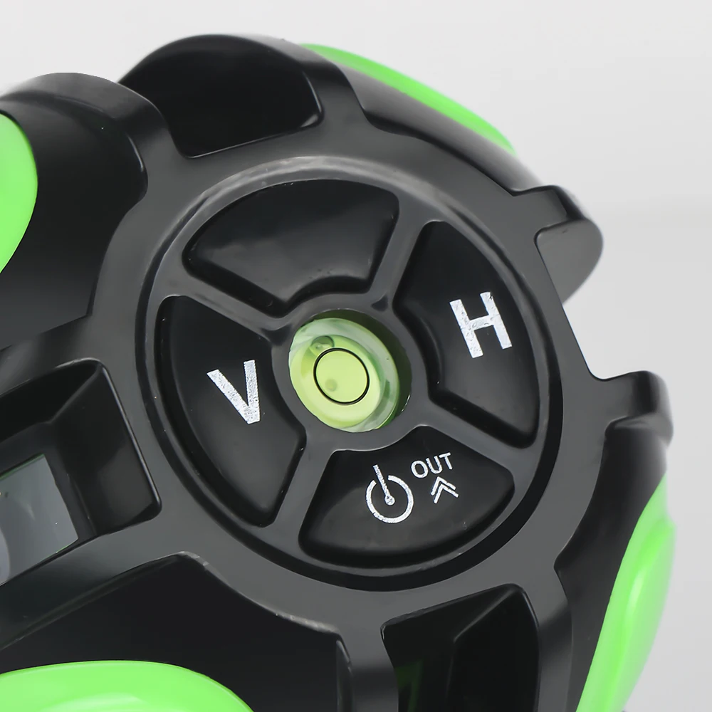 Самонивелирующийся лазерный уровень 5 линий 6 точек кронштейн с зеленым лучом