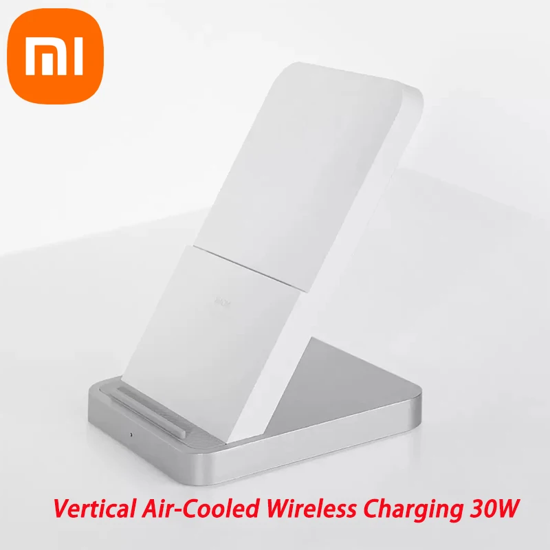 

Original Xiaomi Vertical Air-Cooled Wireless Charging 30W Set Wireless Support Xiaomi 10pro Huawei Phone for Apple chargers