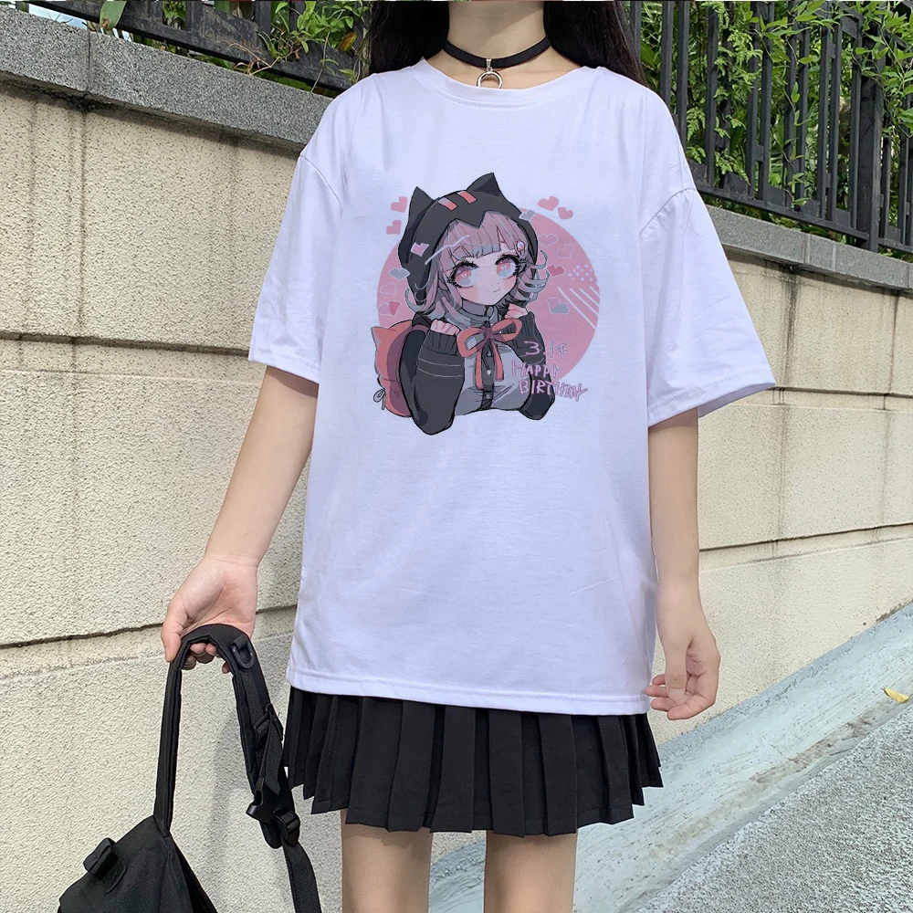 

Kawaii Women T-shirt Japanese Cartoon Short-Sleeved Anime Casual Hip-hop Harajuku Tops Summer Vintage Clothing