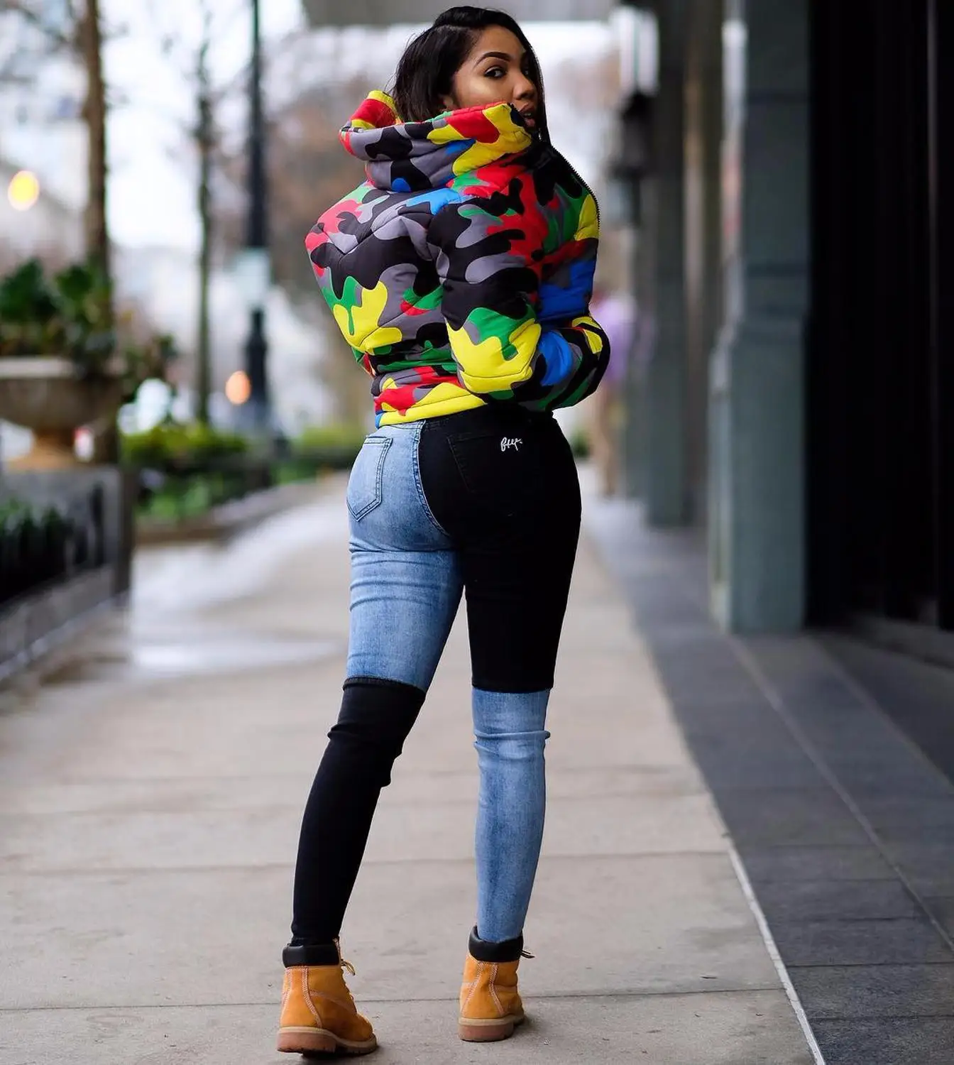 Теплое пальто на молнии с длинным рукавом и воротником-стойкой | Женская одежда