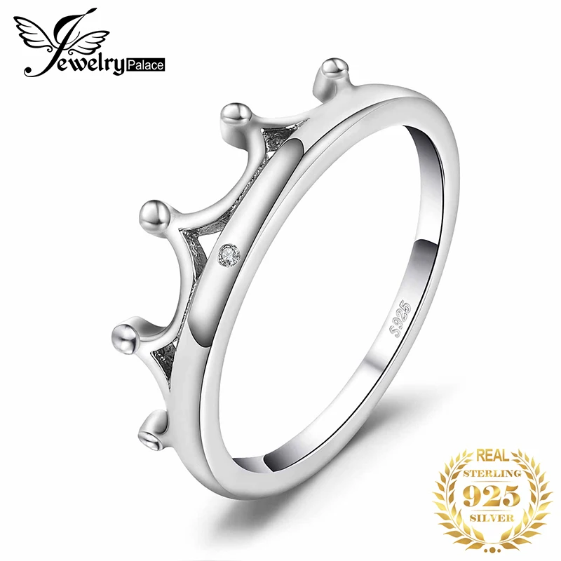Jewelrypalace Винтаж Цирконий Корона кольцо для Для женщин 925 серебро 2018 Мода палец