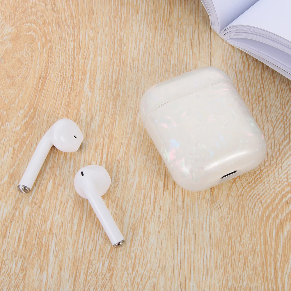 1 шт. чехол для Airpods мини наушники Пылезащитная наклейка чехол под мрамор оболочка кожа Bluetooth наушники защитные аксессуары