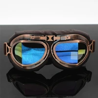 motorcycle goggles outdoor sports glasses angled copper helmet goggles wind proof sand dust proof explosion proof