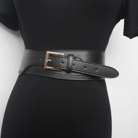 women waist sealing irregular thread pressing covering decorative coat leather sweater binding simple and wide belt