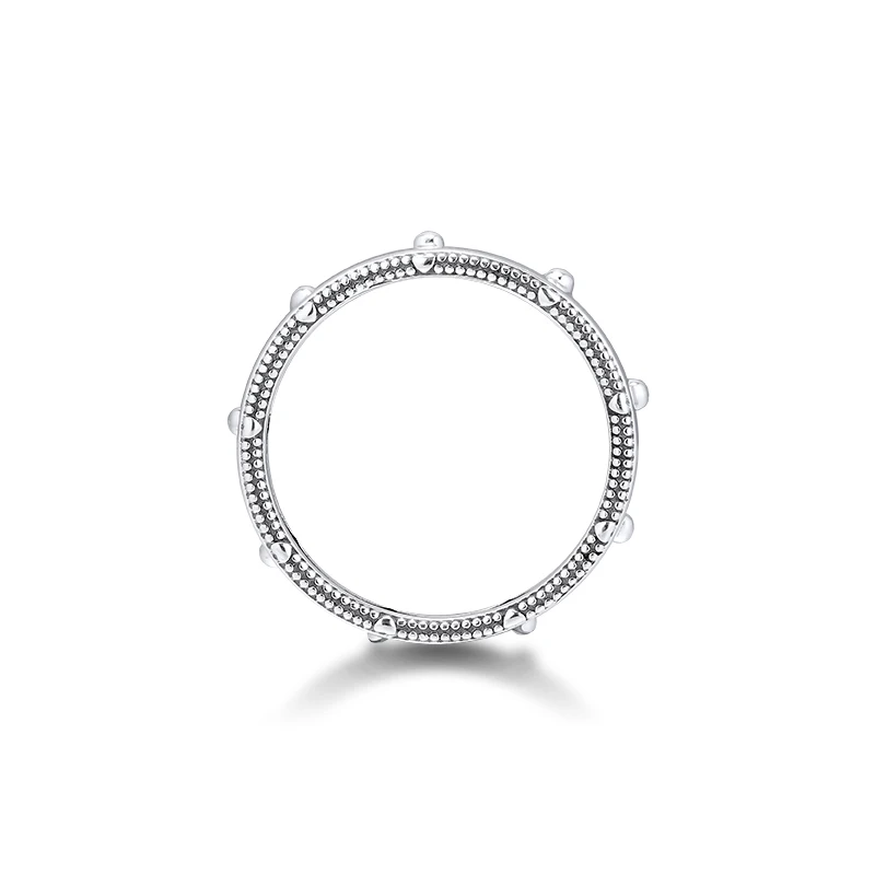 Polished Crown Ring Genuine 925 Sterling Silver Rings For Jewelry Making Woman DIY Fashion Female Party Wedding | Украшения и