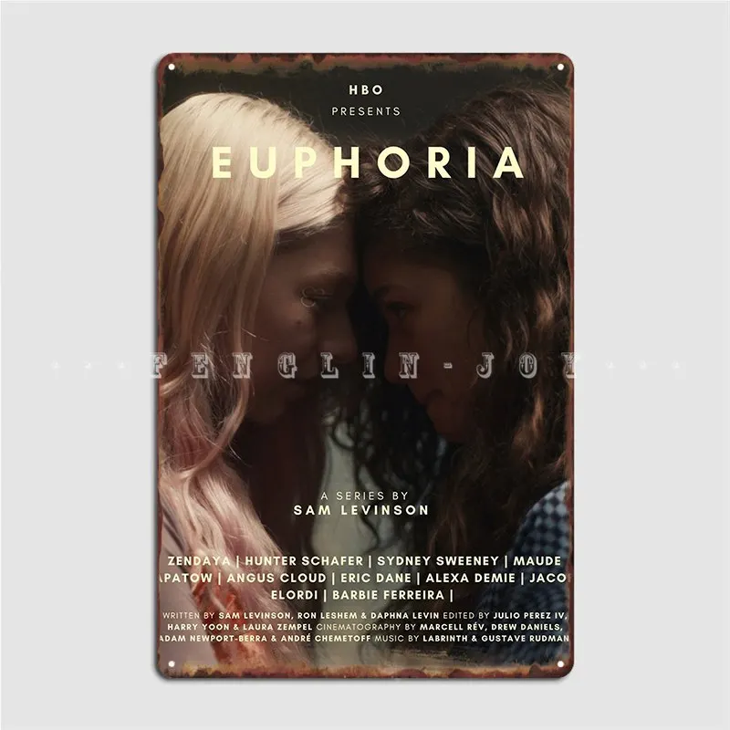 Euphoria Rules ТВ шоу плакат металлическая пластина клуб бар стена пещера ретро гараж декорация жестяной знак плакатов.