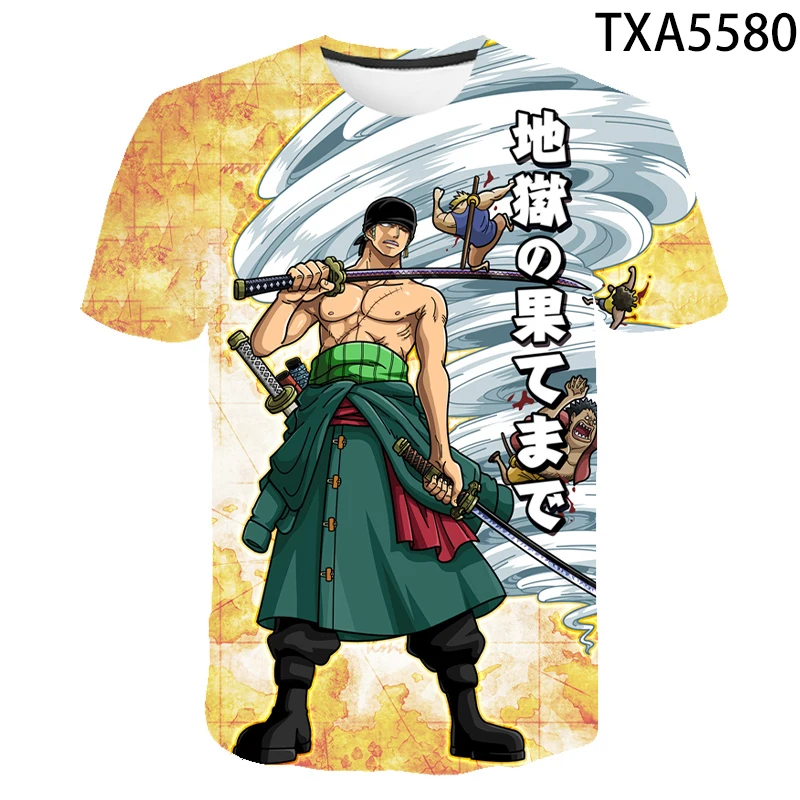 

Anime One Piece Summer 3D Printed T Shirts Casual Men Women Children Fashion Short Sleeve Boy Girl Kids Streetwear Cotton Tops