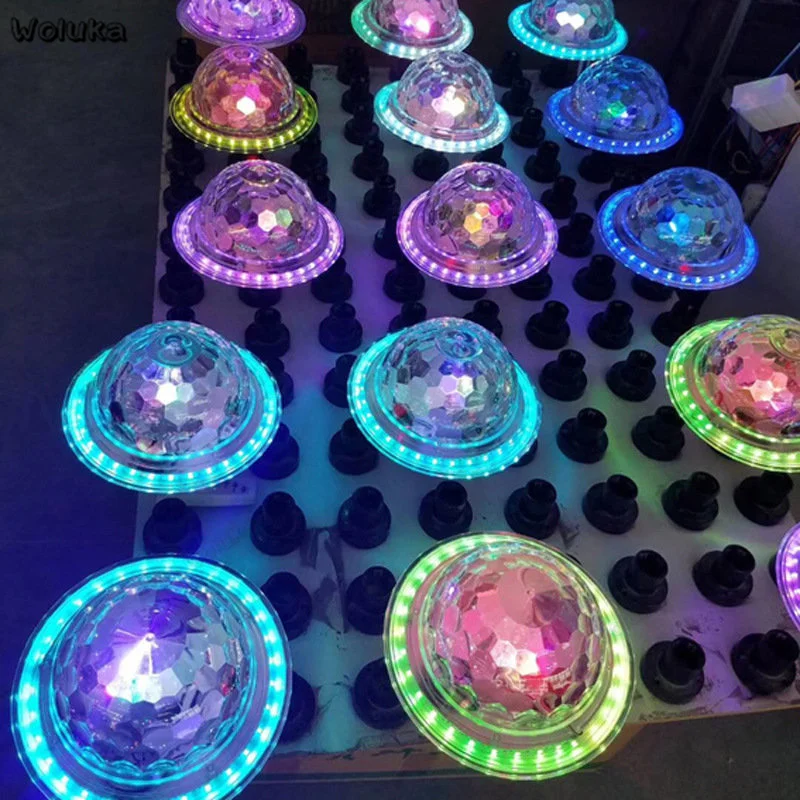 15 Вт светодиодный USB НЛО bluetooth кристалл магический шар лампа свет для сцены RGB