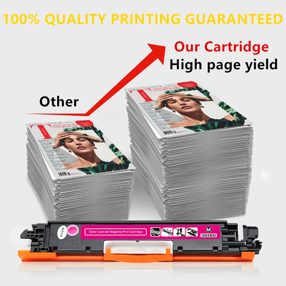 CE310 CE310A -313A 126A 126 совместимый цветной картридж с тонером для принтера HP LaserJet Pro CP1025