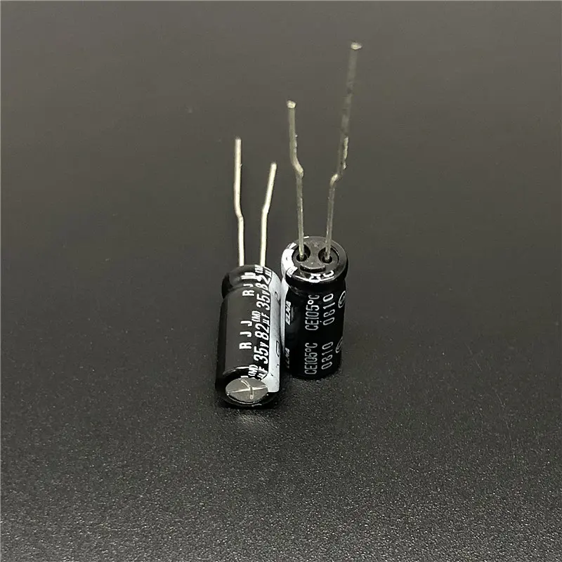 10 шт. 82 мкФ 35V ELNA Япония RJJ Серия 6x15 мм низкое сопротивление высокая надежность 35V82uF аудио алюминиевый электролитический конденсатор