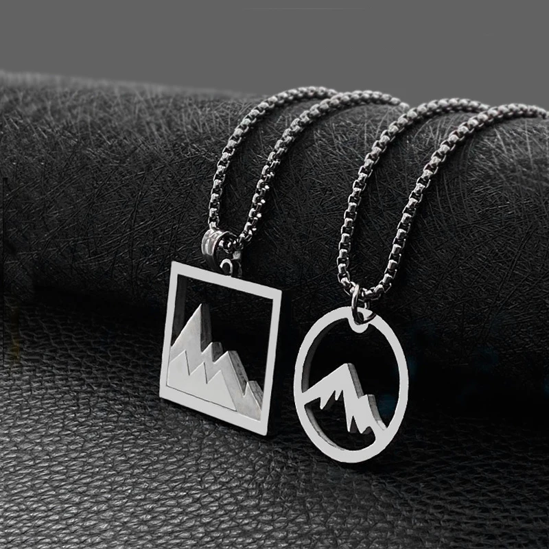 

Модный кулон из титановой стали, нержавеющая сталь, горный водный кулон, мужское ожерелье, ювелирные изделия, Лидер продаж