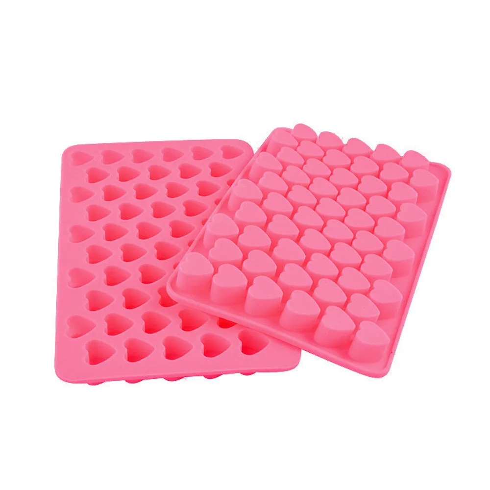 

3D Silicone DIY Heart Form Chocolate Mold Cake Decorating Heart Shape Mold Soap Jelly Tray Kitchen Baking Tool