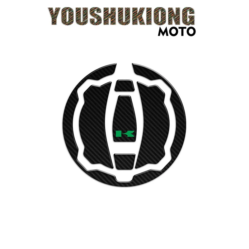 

For Z1000 Z1000SX Z800 Z750 Z250 6 Colors 3D Carbon Fiber Tank Gas Cap Pad Filler Cover Supreme Sticker Decals