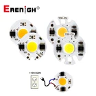 5 шт., чипы для светодиодных ламп, 3 Вт, 5 Вт, 7 Вт, 9 Вт, теплый белый, холодный белый, 110 В переменного тока, в