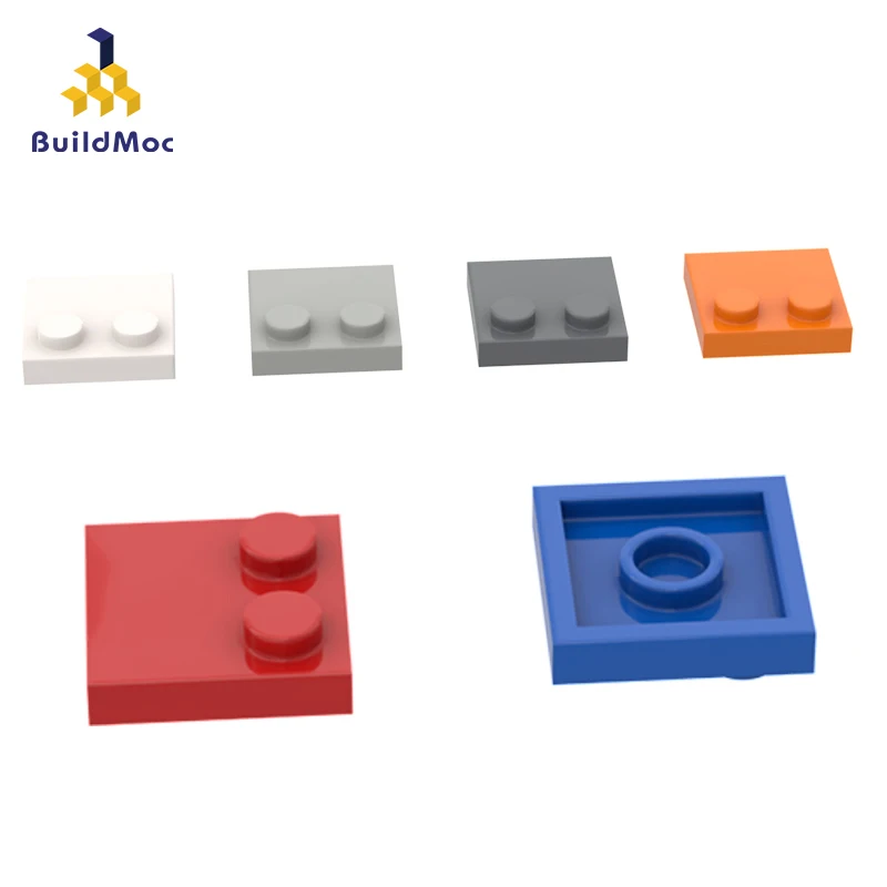 

BuildMOC Compatible Assembles Particles 33909 2x2 half edge 2 bump base plat Building Blocks Parts D