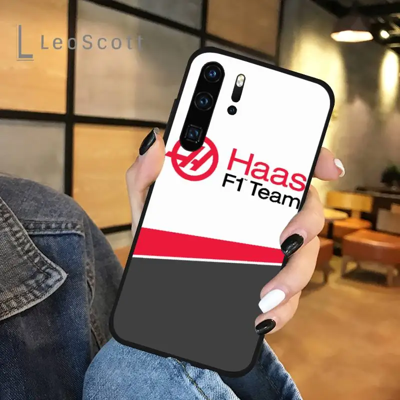 

F1 Team Haas logo phone case for Huawei honor Mate P 9 10 20 30 40 Pro 10i 7 8 a x Lite nova 5t