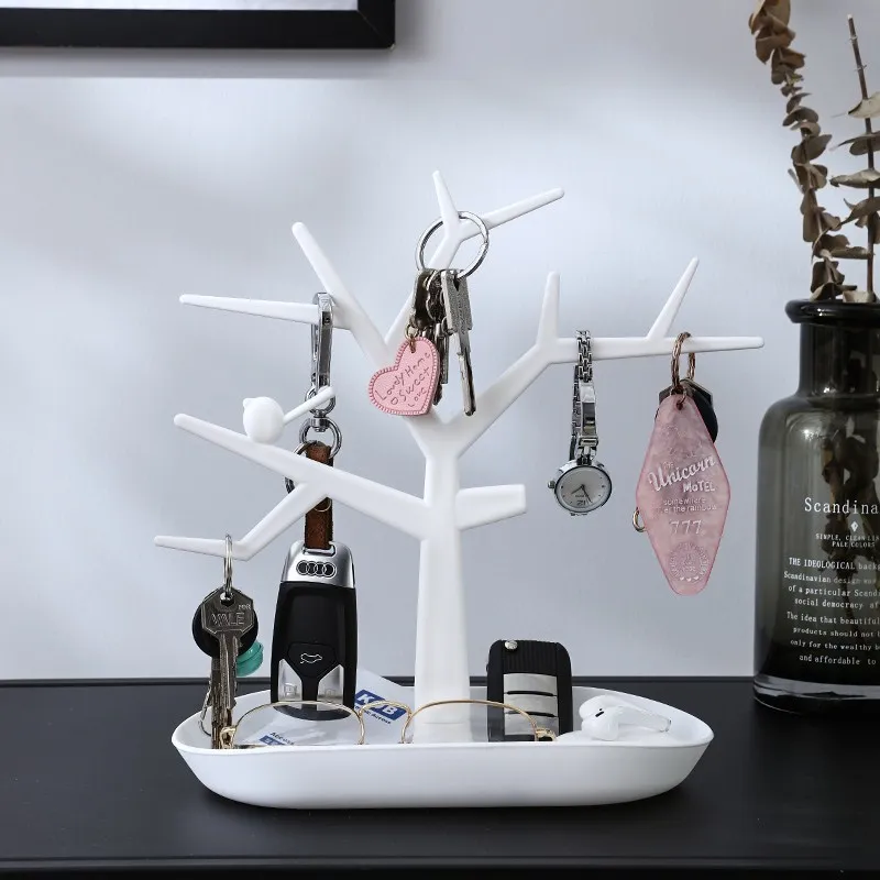 Новое дерево ювелирных изделий держатель ожерелье серьги Дисплей Стенд шоу