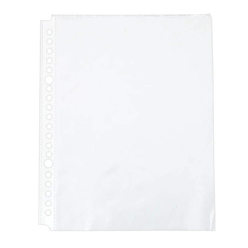 

Pack of 200 A5 Clear Punched Pockets - Plastic Poly Folders