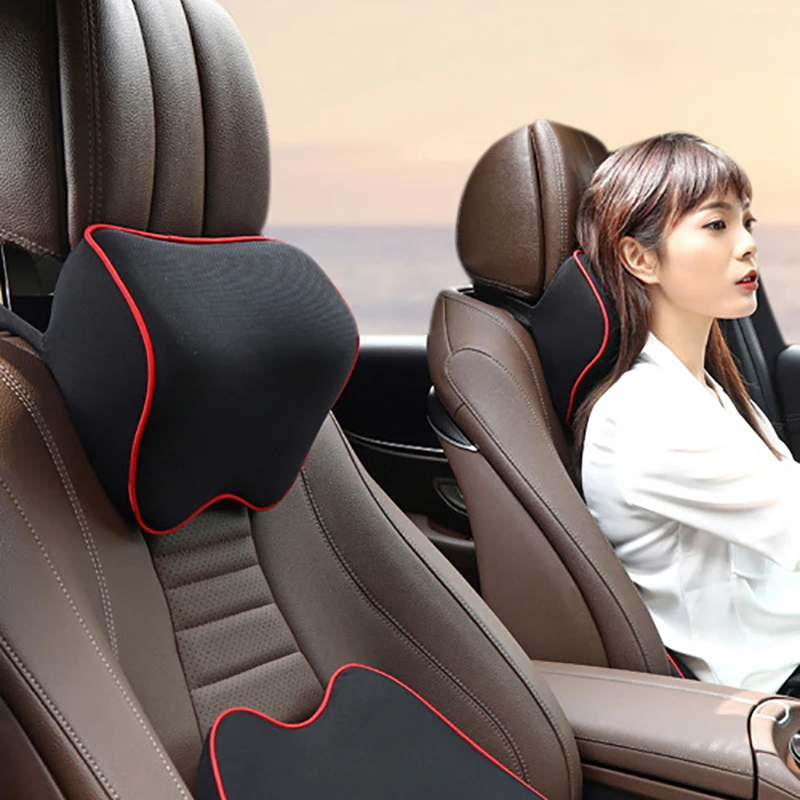 

Car Neck Headrest Pillow Car Accessories Cushion Auto Seat Head Support Neck Protector Automobiles Seat Neck Rest Memory Cotton