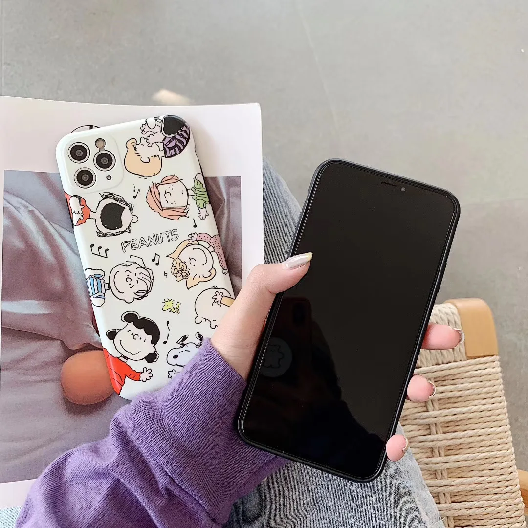 Забавный Милый мультяшный арахис Charlie Коричневый чехол для телефона iPhone 11 Pro X XS MAX