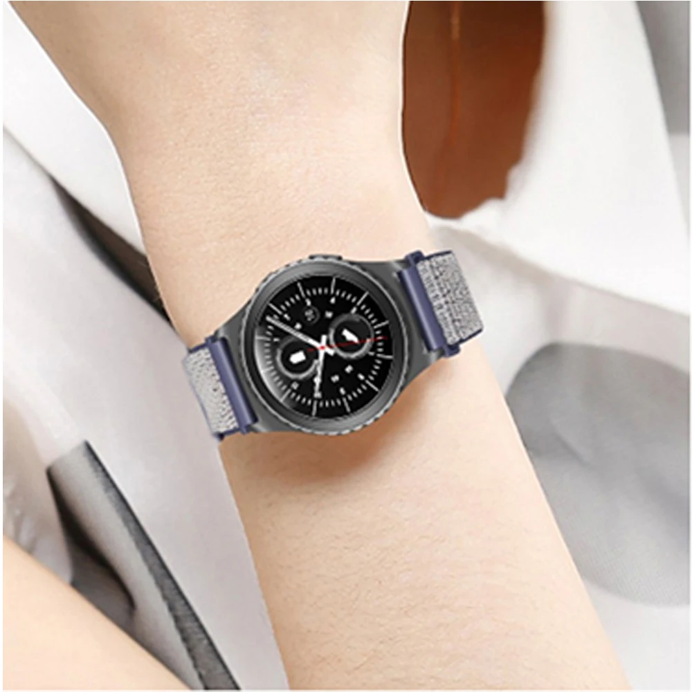 Ремешок нейлоновый 20 мм для Xiaomi Huami Amazfit Bip S U Pro/Bip Lite спортивный браслет GTS/GTS 2 Mini