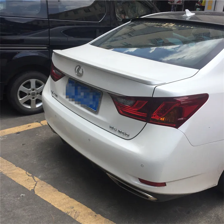 Спойлер для Lexus GS250 GS300 АБС пластик Цвет задних крыльев автомобиля задний спойлер