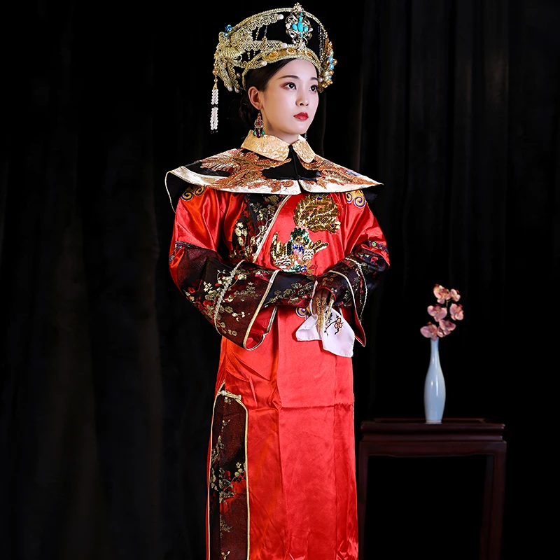 Традиционный китайский костюм для косплея династии Цин танцев императрица