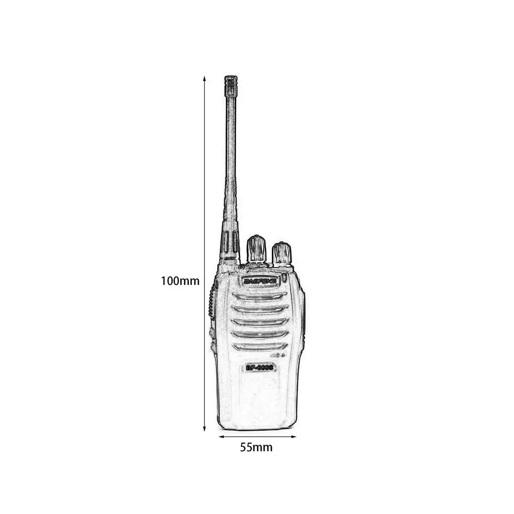 

BF-666S Walkie Talkie Emergency Alarm Automatic Power Saving Busy Channel Lock Computer Programming Voice Control US plug