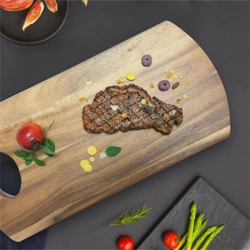 

Western Steak Tray Bread Fruit Meal Plate Food Fruit Cutting Board Children's Food Supplement Board