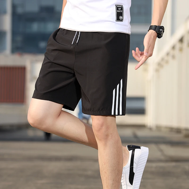 

Casual Shorts Men's Summer Ice-silk Sports Leisure Five Tides Loose Pants Slim Fast-drying Beach Pants