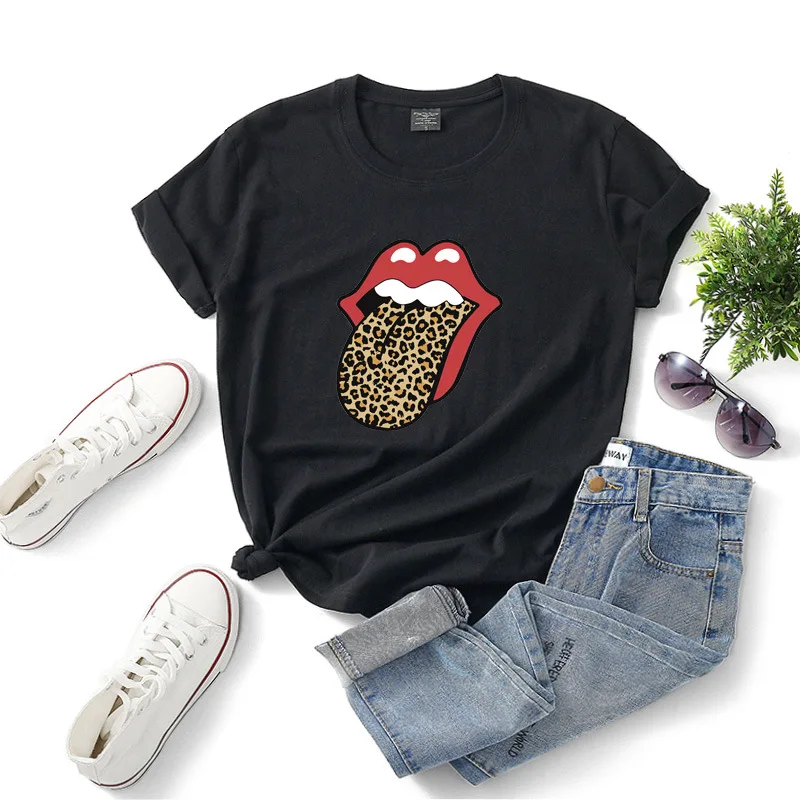 Женская летняя эксклюзивная хлопковая футболка с коротким рукавом и круглым