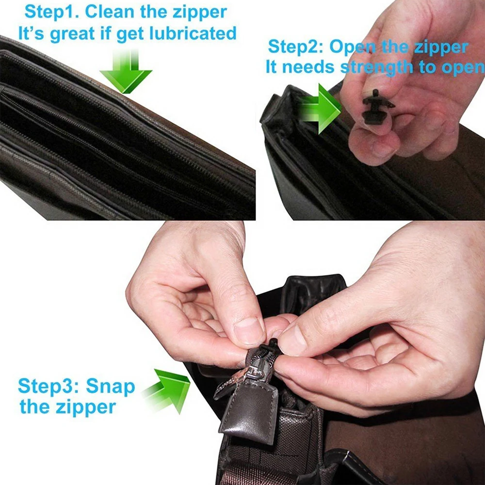 

6pc Zipper Repair Kit Universal Instant Zipper Repair Replacement Sliding Teeth Rescue Zipper Sewing Clothes Zipper Accessories