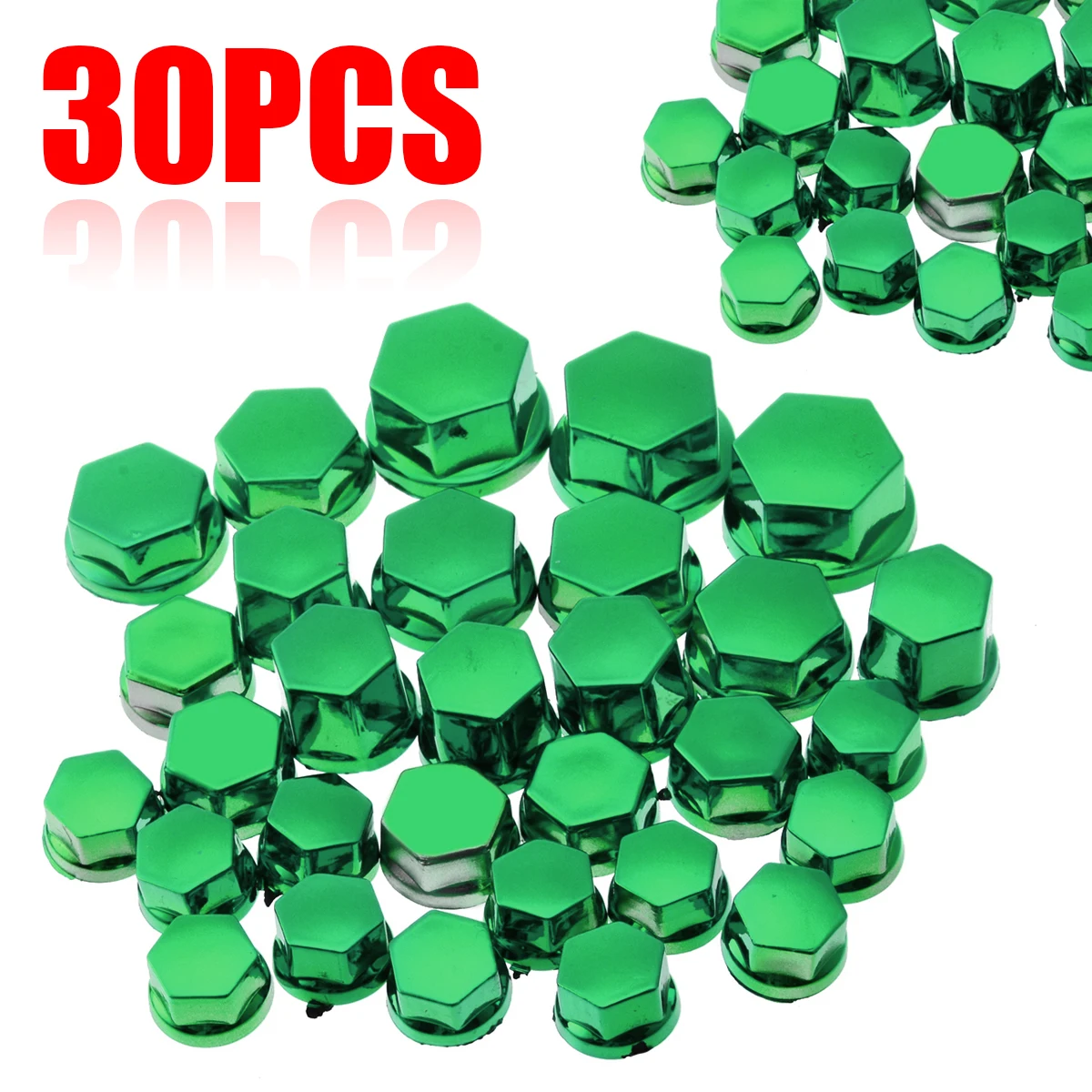 

30 шт./компл. разноцветная хромированная Пластиковая крышка для мотоциклетной винтовой гайки, крышка, гайка, болт, украшение для Yamaha, Kawasaki, BMW