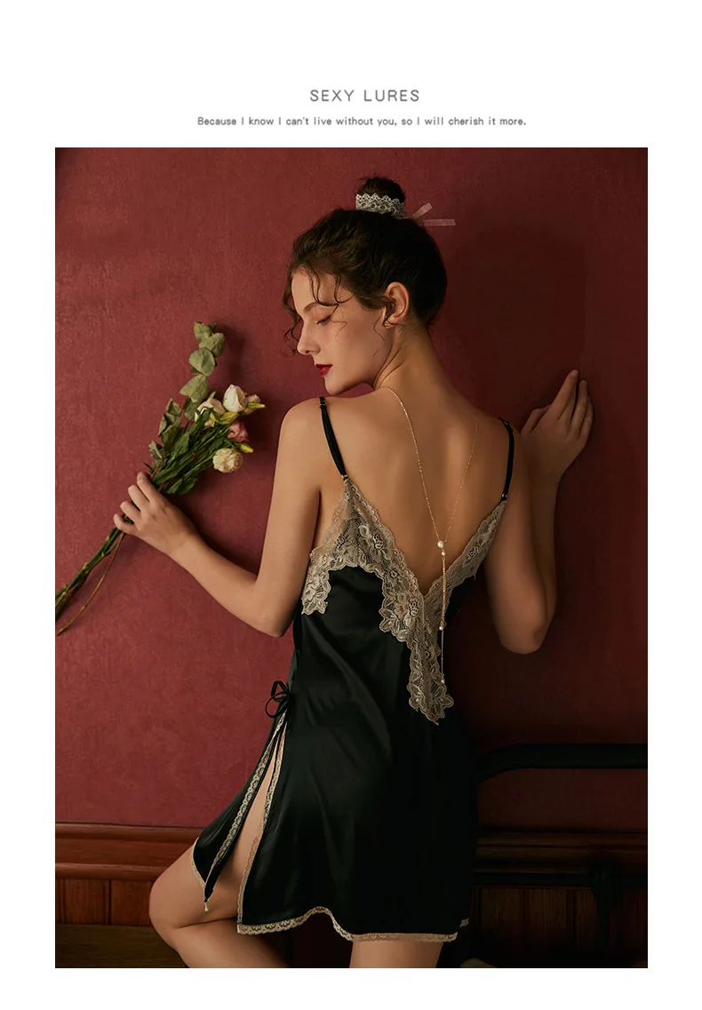 Сексуальное женское белье мини-платье женская пижама искушение кружевные